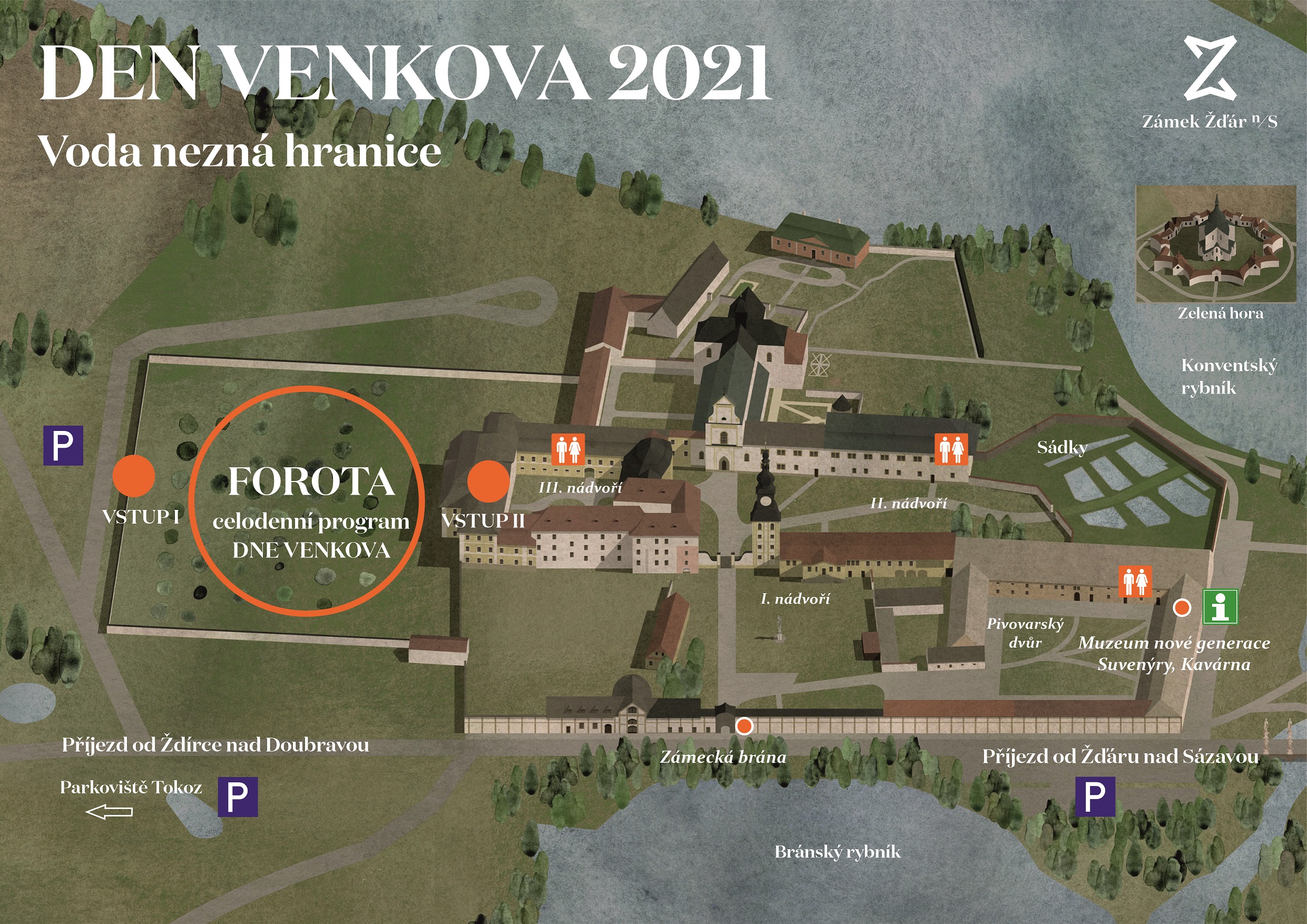 Den venkova 2021 - mapa