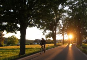 cyklista na cestě